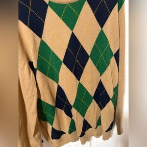 Club Room Men's Argyle Cardigan - Green, Navy, Tan